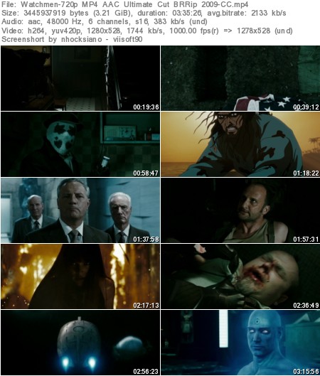 Watchmen (2009) Ultimate Cut 720p BRRip x264 AAC - CC