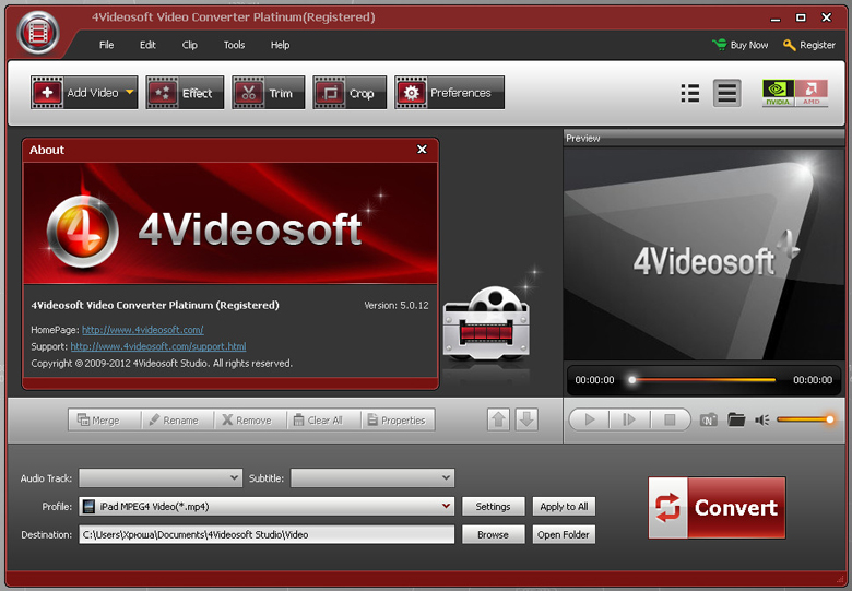 4Videosoft Video Converter Platinum v5.0.12