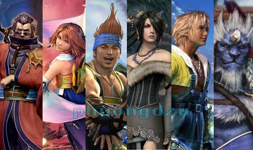 Final Fantasy 3D character models