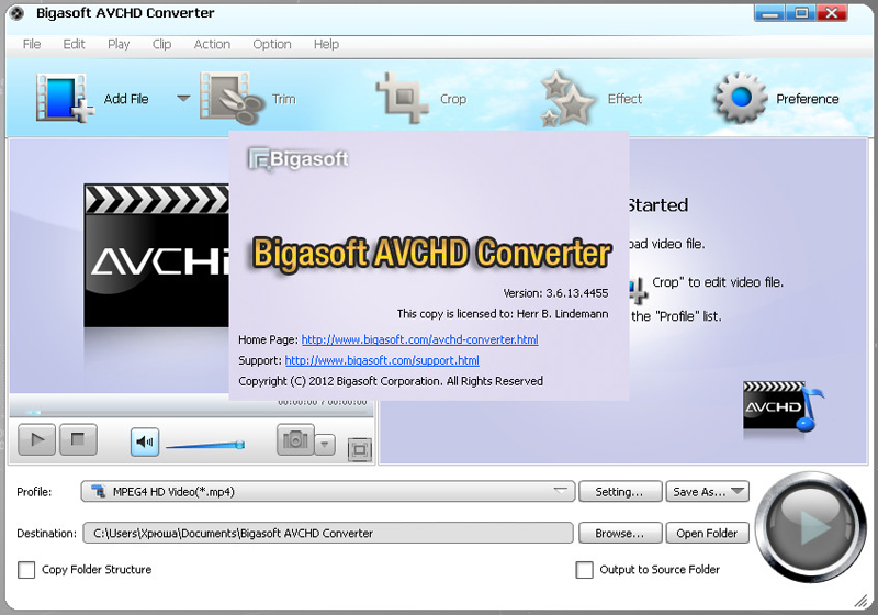 Bigasoft AVCHD Converter 3.6.13.4455