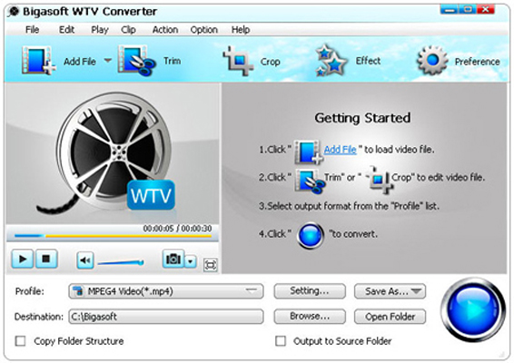 Bigasoft WTV Converter 3.6.13.4455