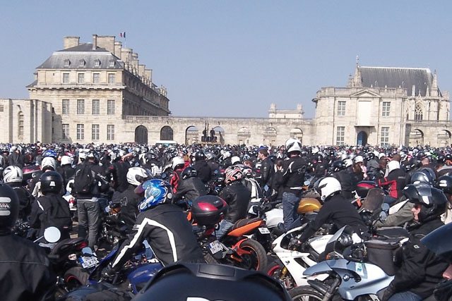 Массовый протест байкеров Франции