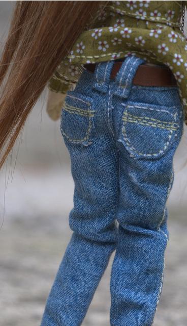 джинсы для куклы