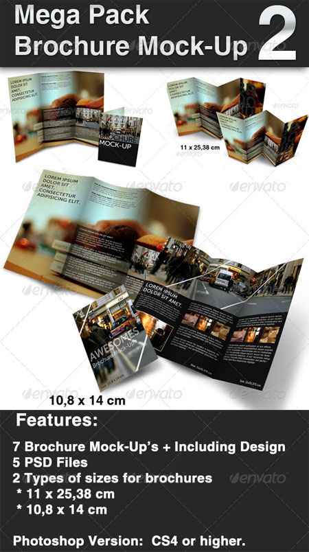 GraphicRiver - Mega Pack Brochure Mock-Up 2