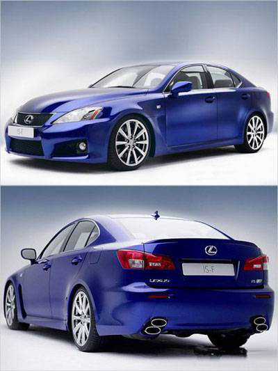 3D model. cars (Lexus IS-F)  