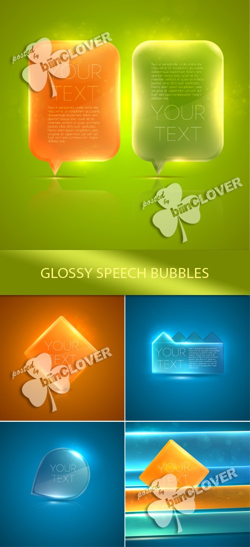 Glossy speech bubbles 0127