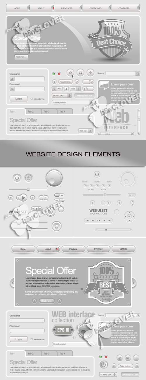 Website design elements 0131