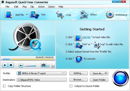 Bigasoft QuickTime Converter 3.6.14.4463