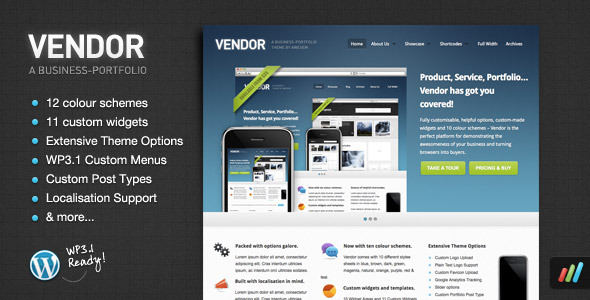 ThemeForest - Vendor – Premium WordPress Portfolio Theme