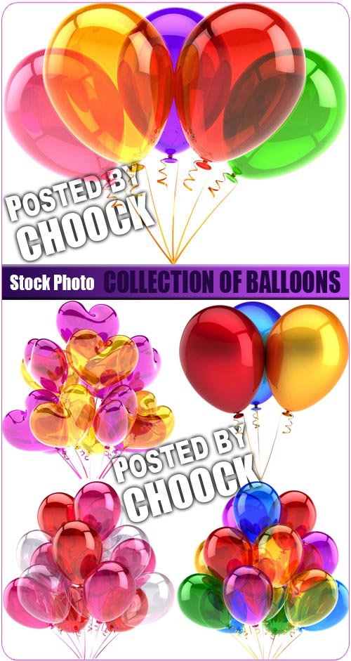 Collection of balloons - Stock Photo