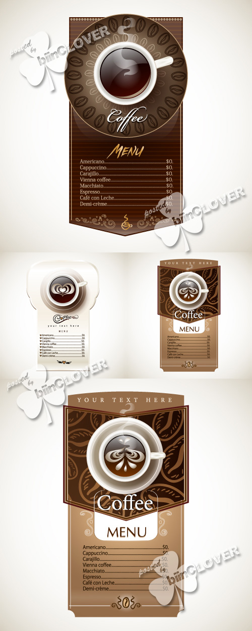 Design menu with cup of coffee 0146