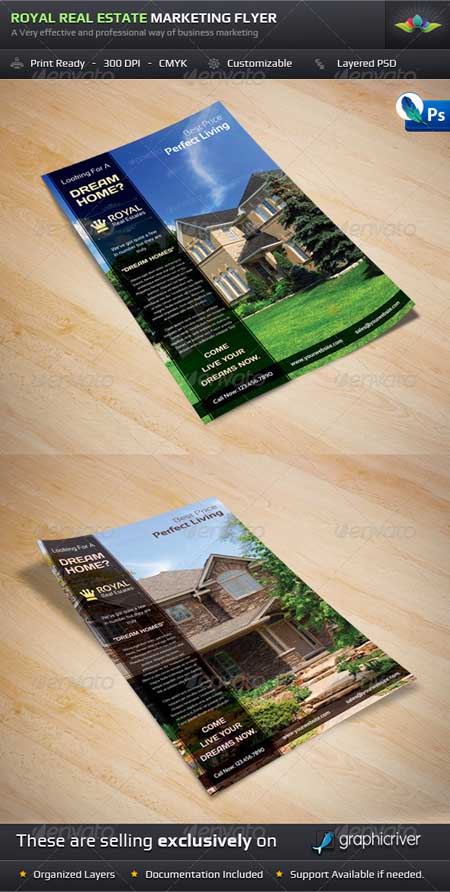 Graphicriver - Royal Real Estate Marketing Flyer